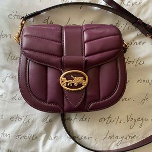 Coach Georgie Quilted Saddle Bag